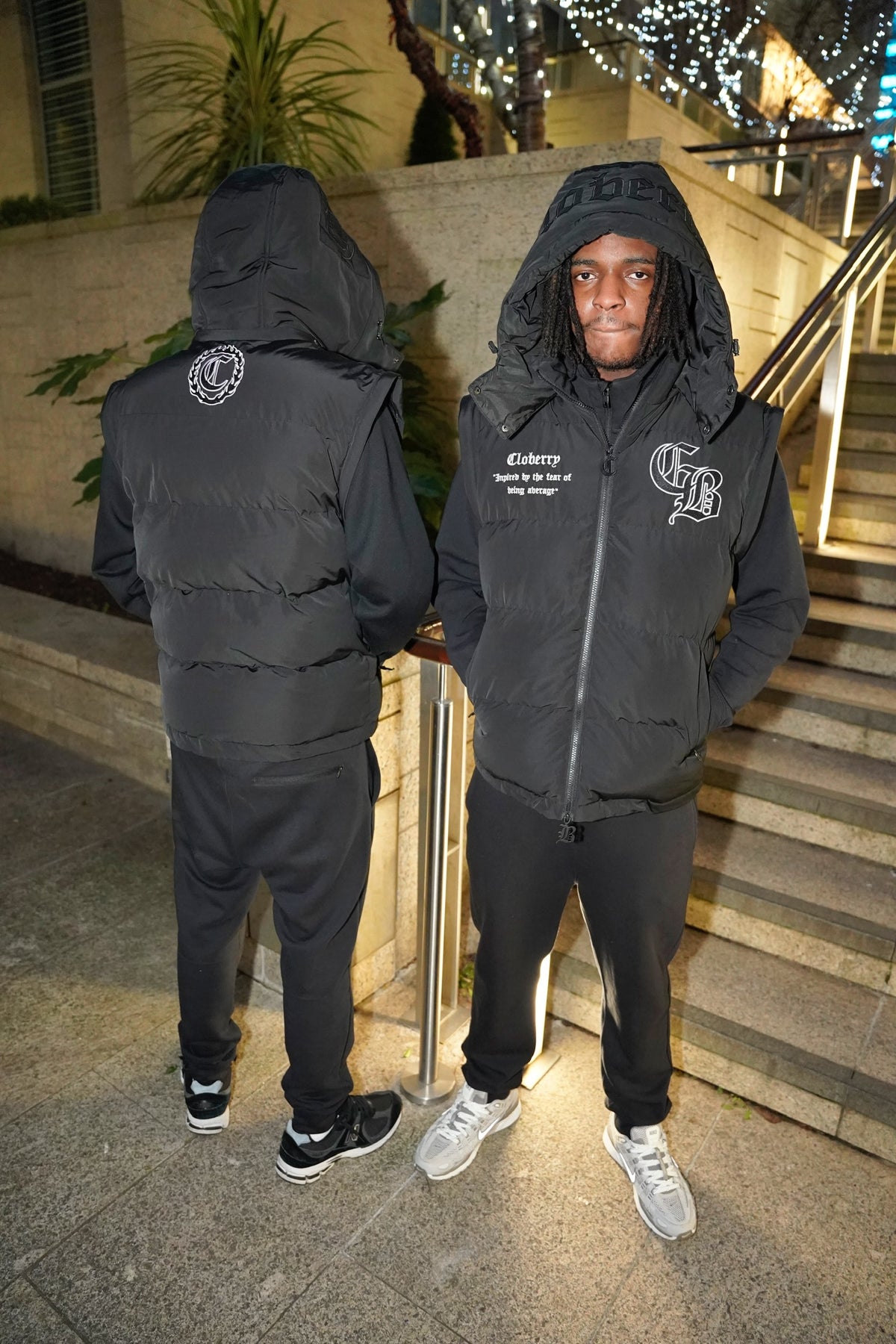 matter Puffer in Noir