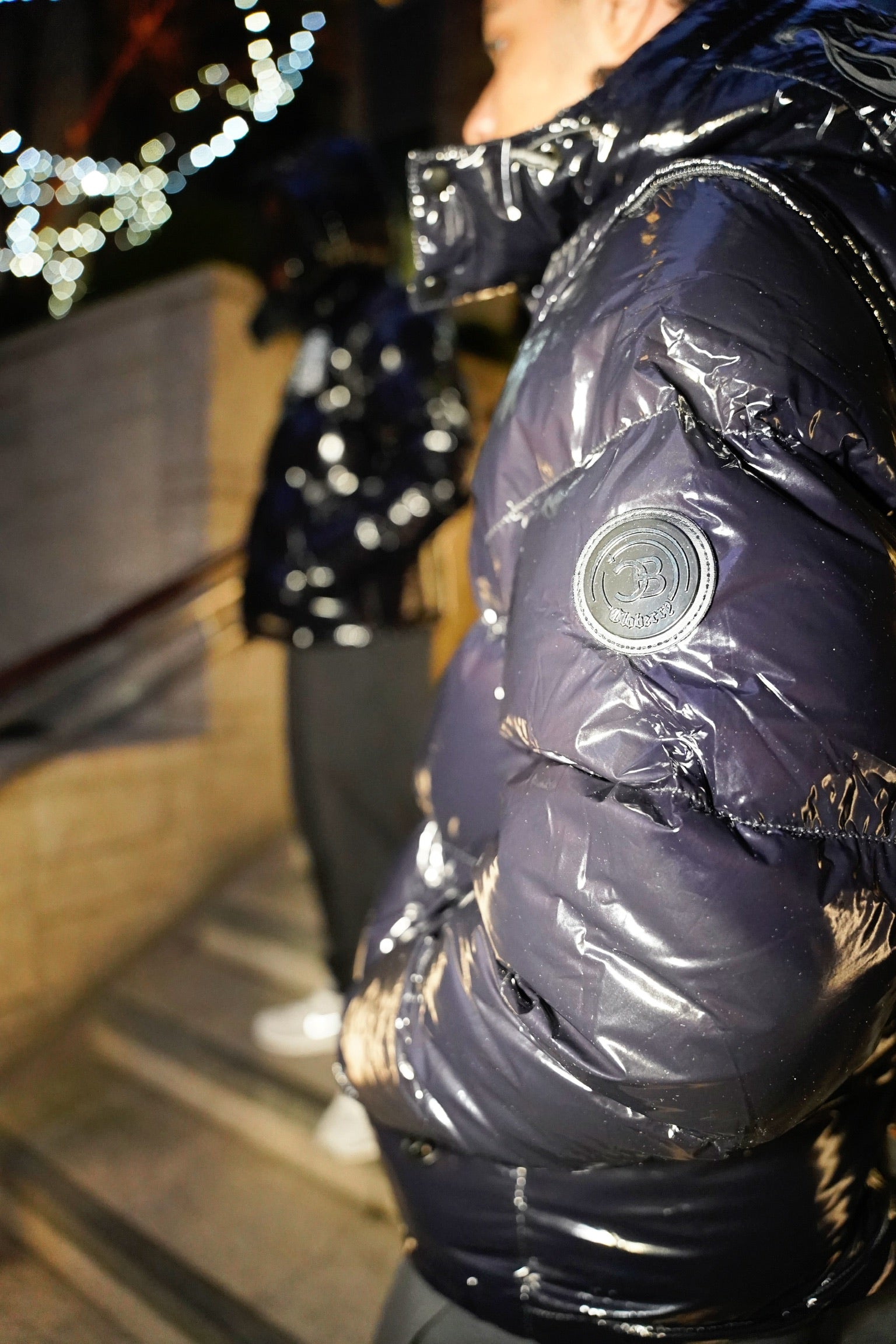 Shiny Noir Puffer (3 in 1)