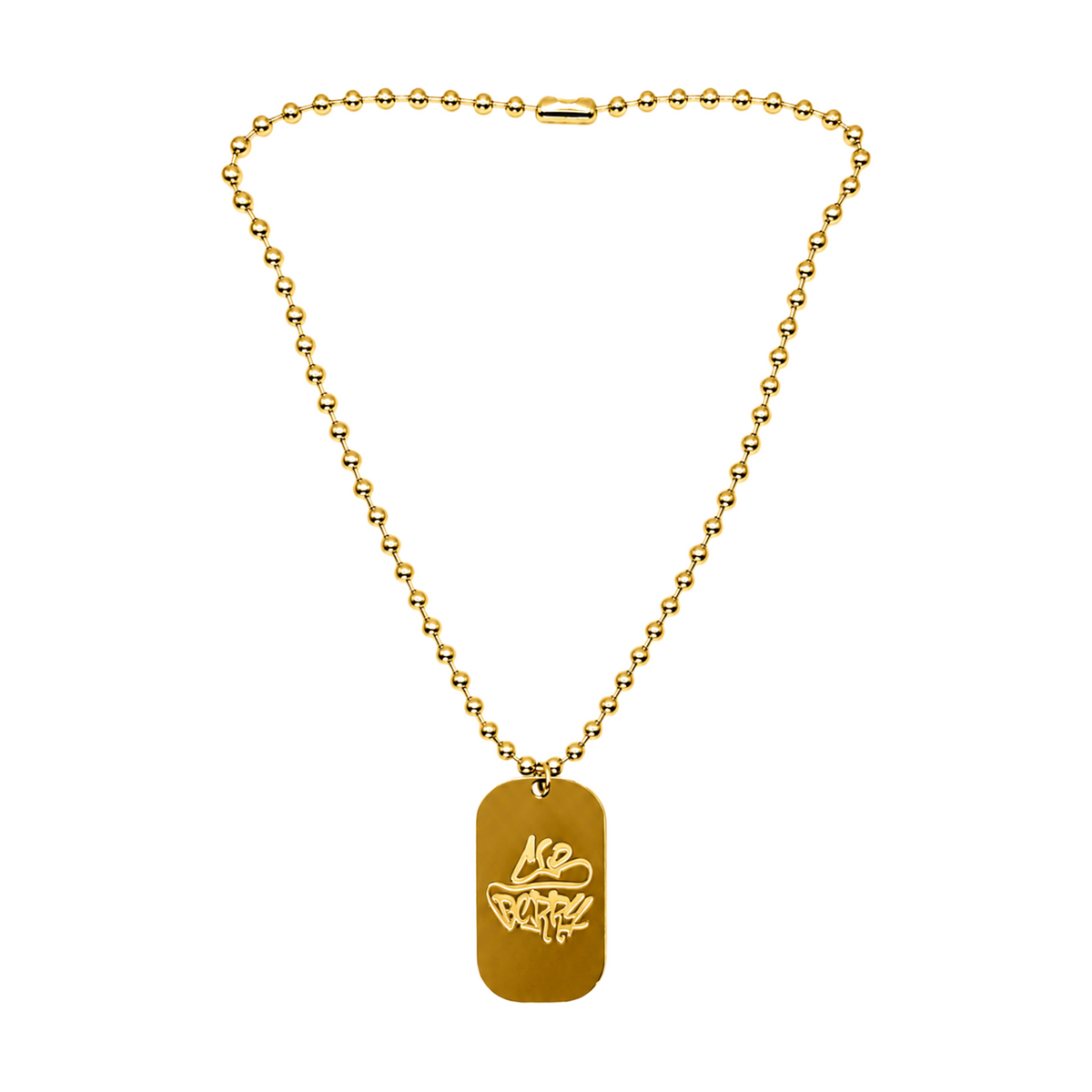dog tag chain (gold)