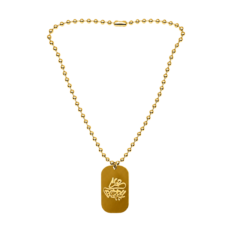 dog tag chain (gold)