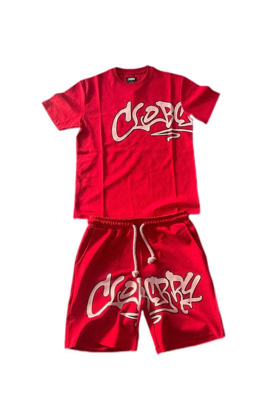 Cherry Red Short Set