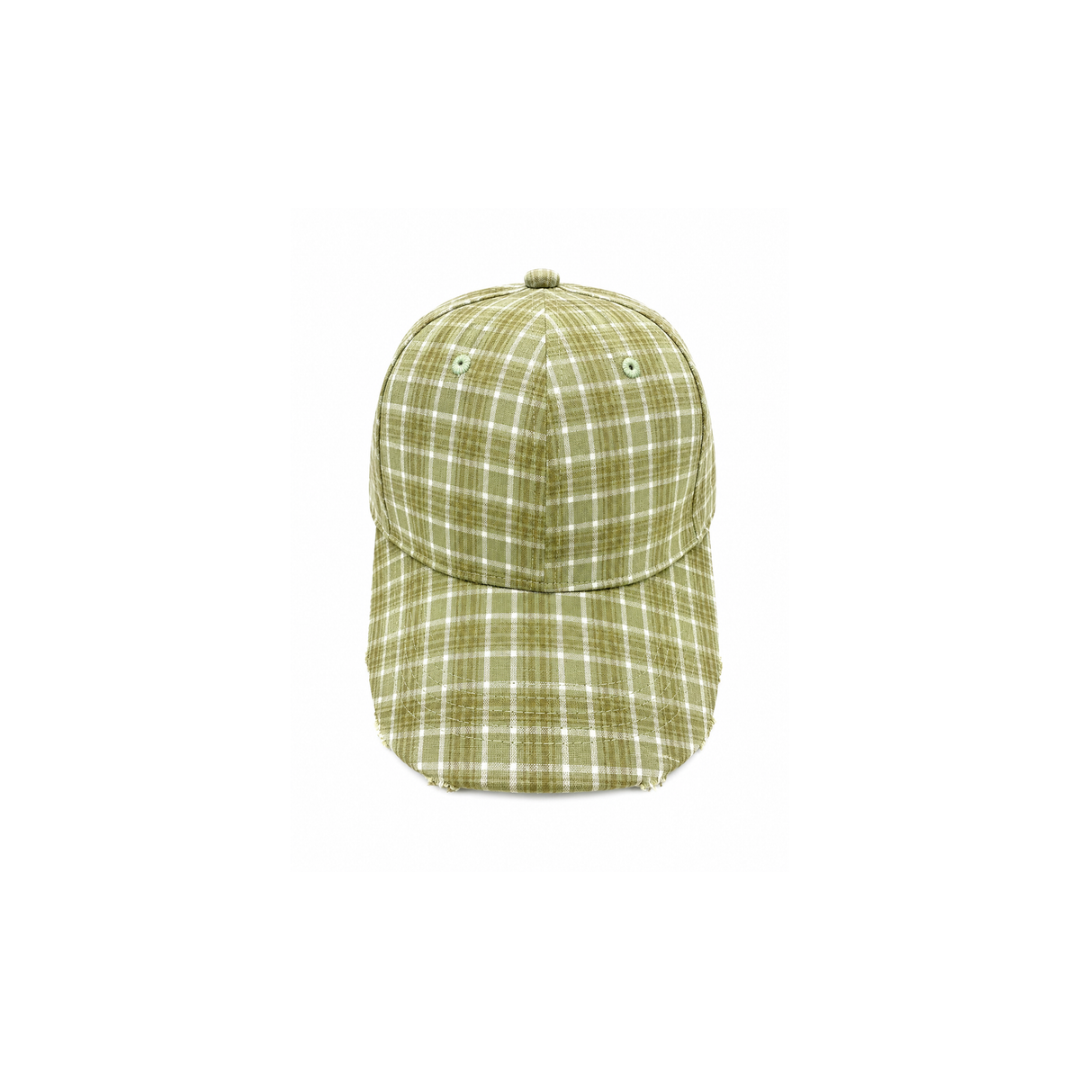 PLAID CAP - GREEN