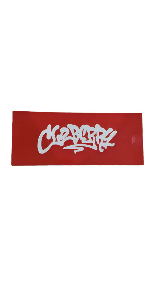 Cloberry Box Red Sticker