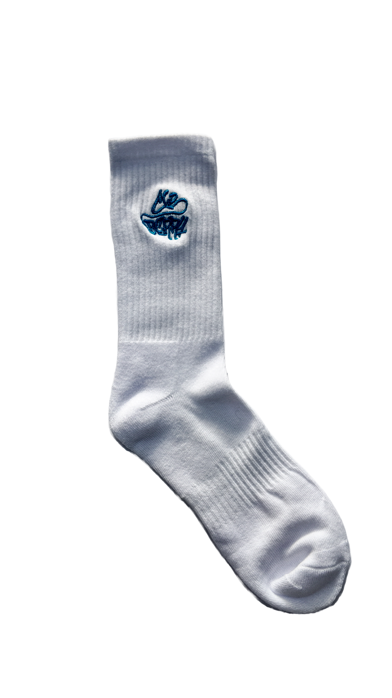 Blue Cloberry Socks
