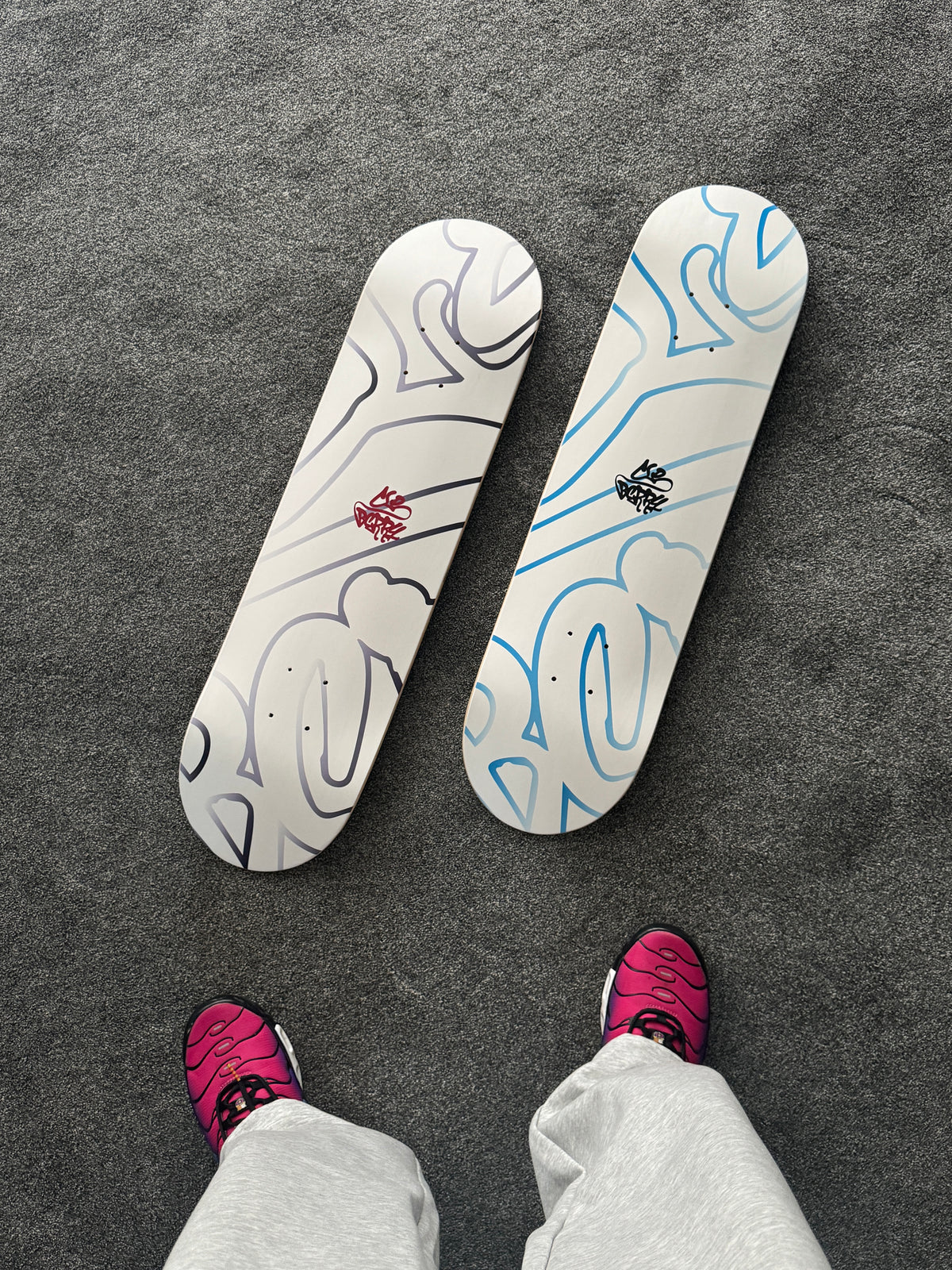 Blue Drift Line Deckboard