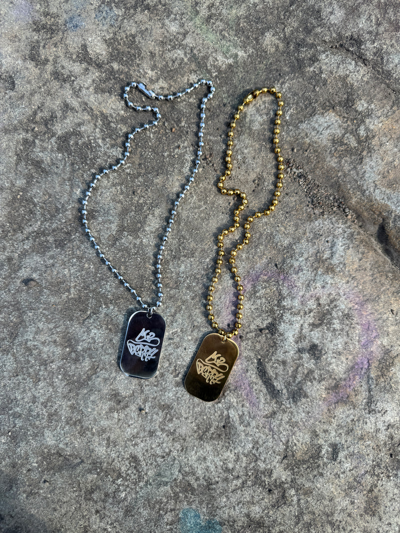 dog tag chain (silver)