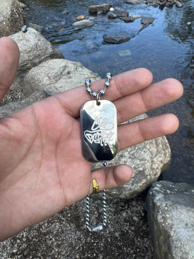 dog tag chain (silver)