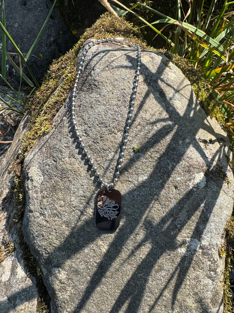 dog tag chain (silver)