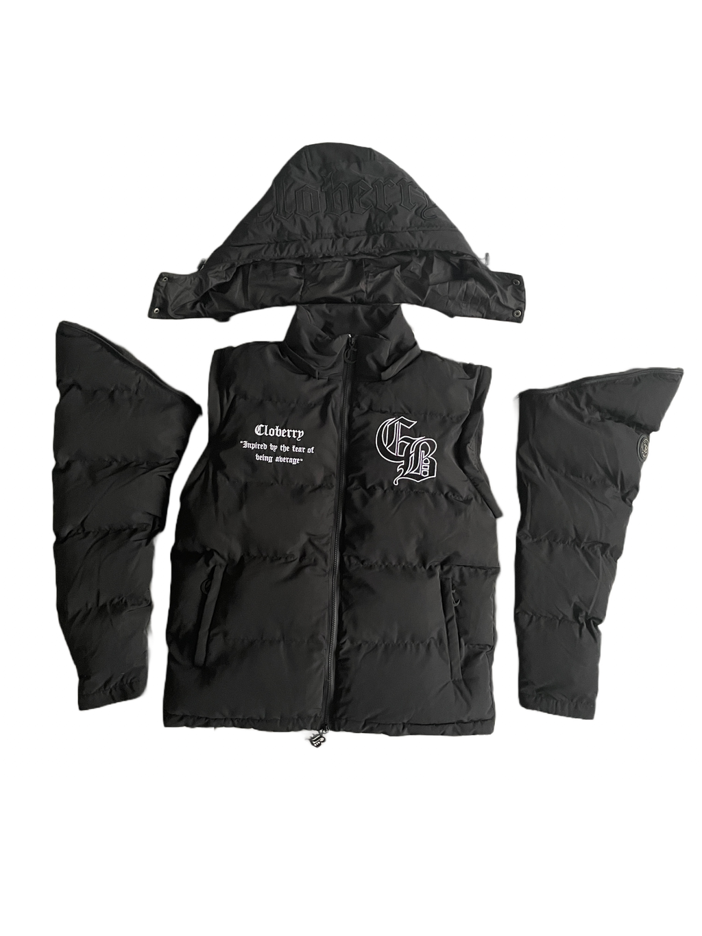 Matte Noir Puffer (3 in 1)