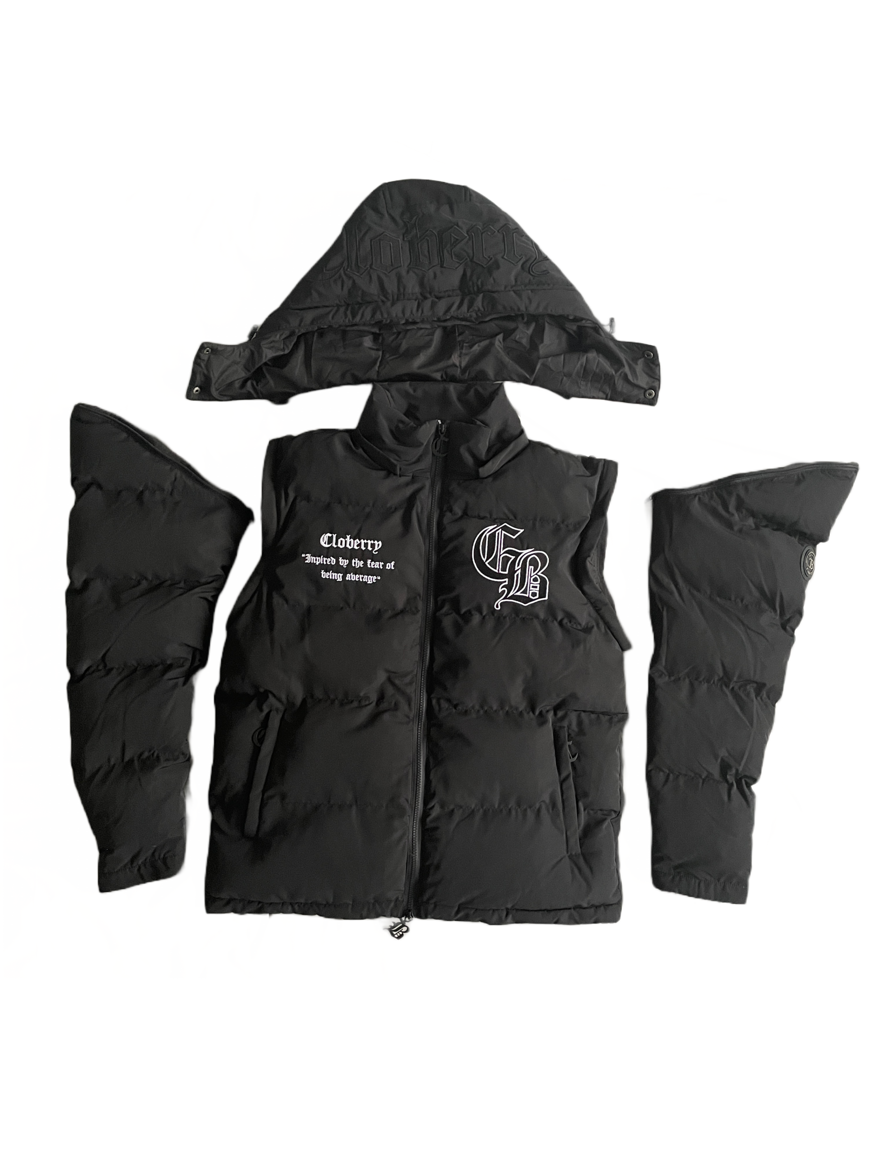 Matte Noir Puffer (3 in 1)