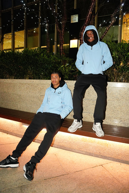 baby blue windbreaker