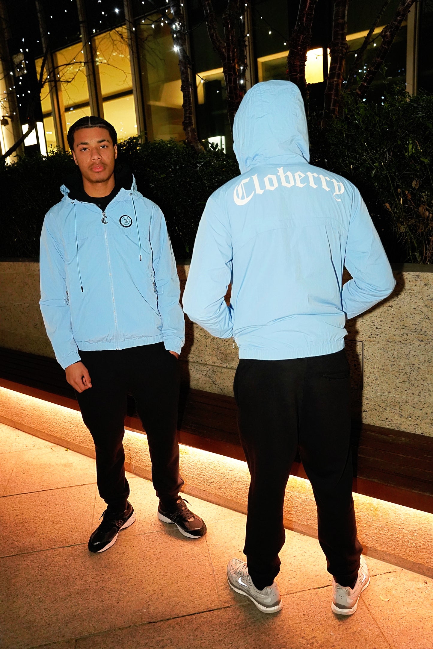 baby blue windbreaker