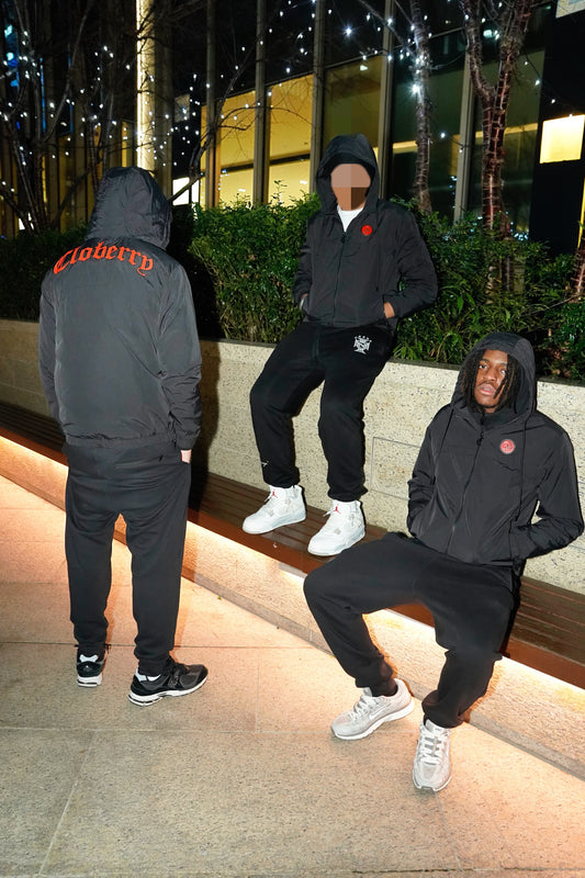 crimson windbreaker