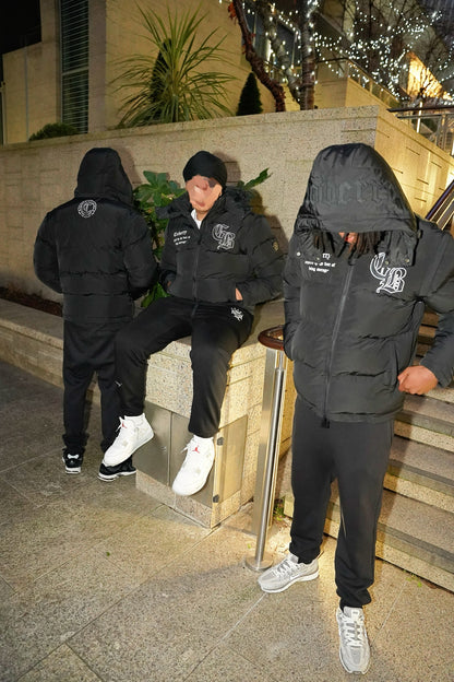 matte noir puffer