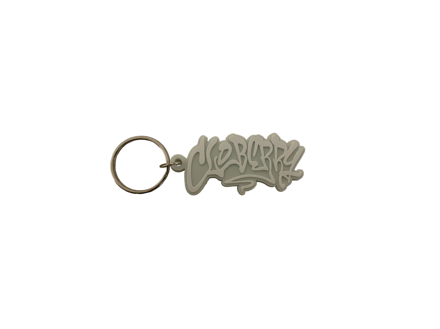 GREY N WHITE KEYCHAIN