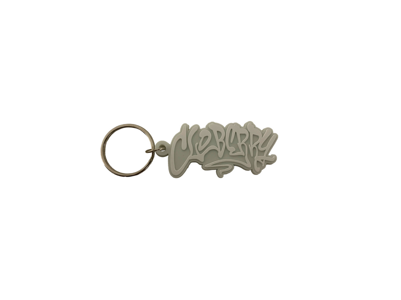Grey/White Keychain