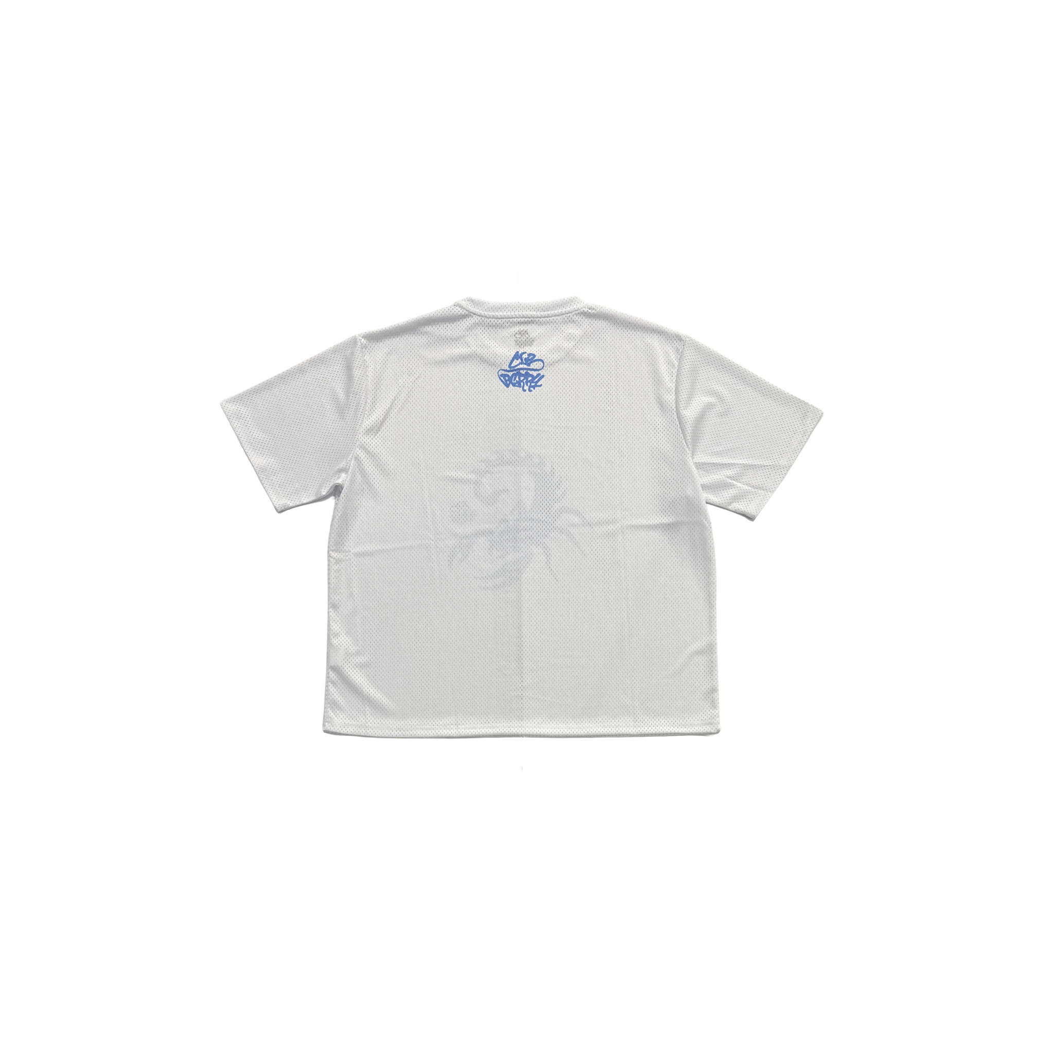 White/Blue Scorpion Mesh Jersey