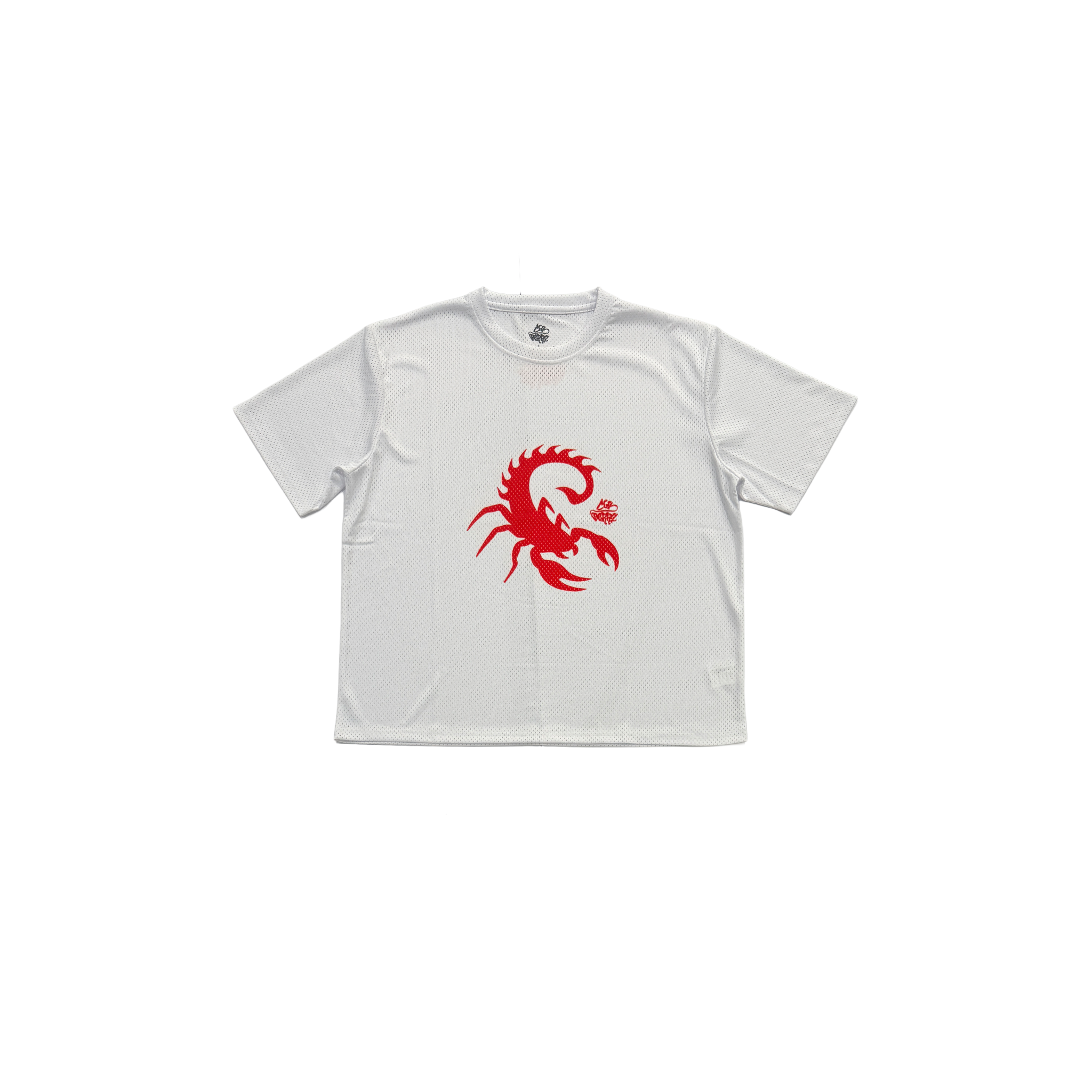 White/Red Scorpion Mesh Jersey