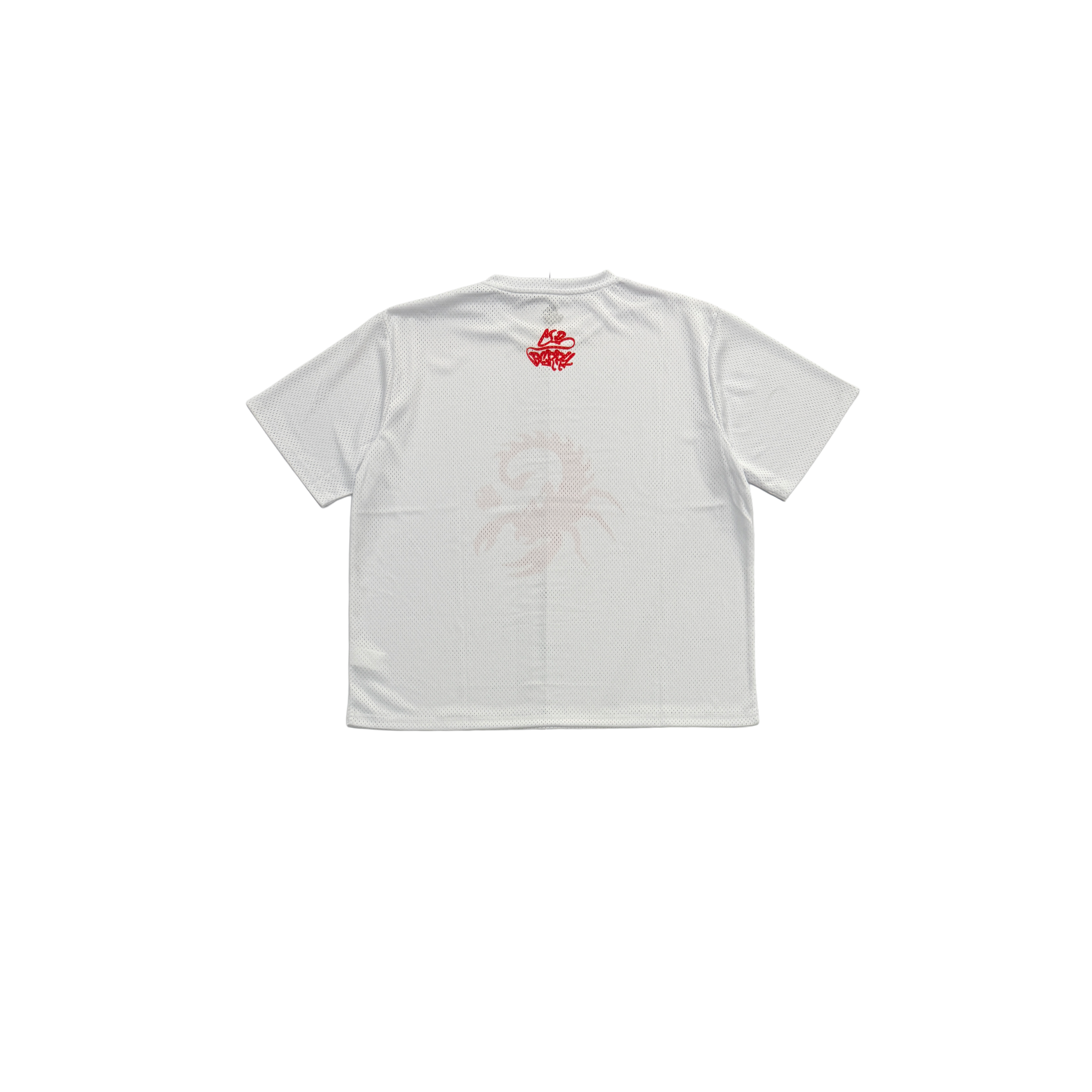 White/Red Scorpion Mesh Jersey