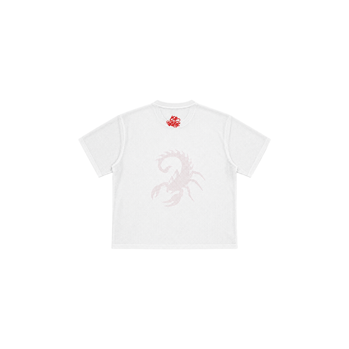 White/Red Scorpion Mesh Jersey