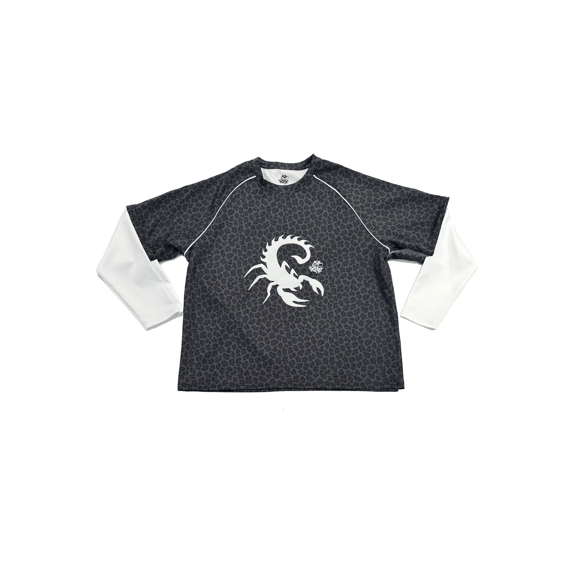 Convertible Longsleeve - Black Leopard