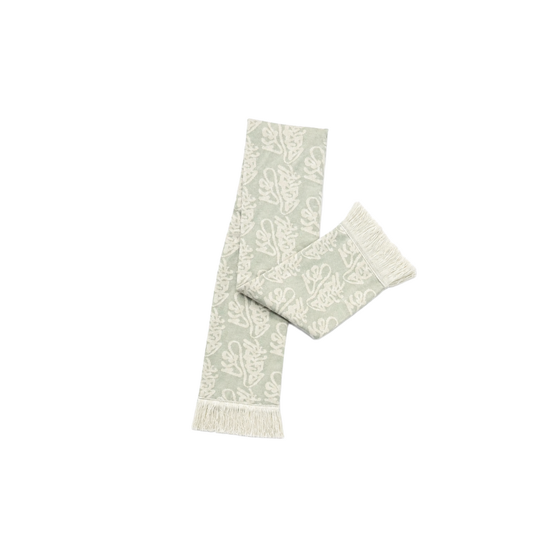 Light Grey Monogram Scarf