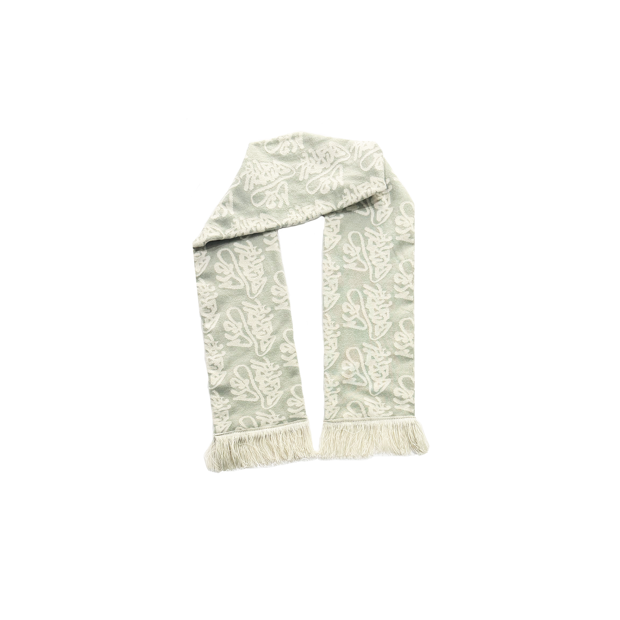 Light Grey Monogram Scarf