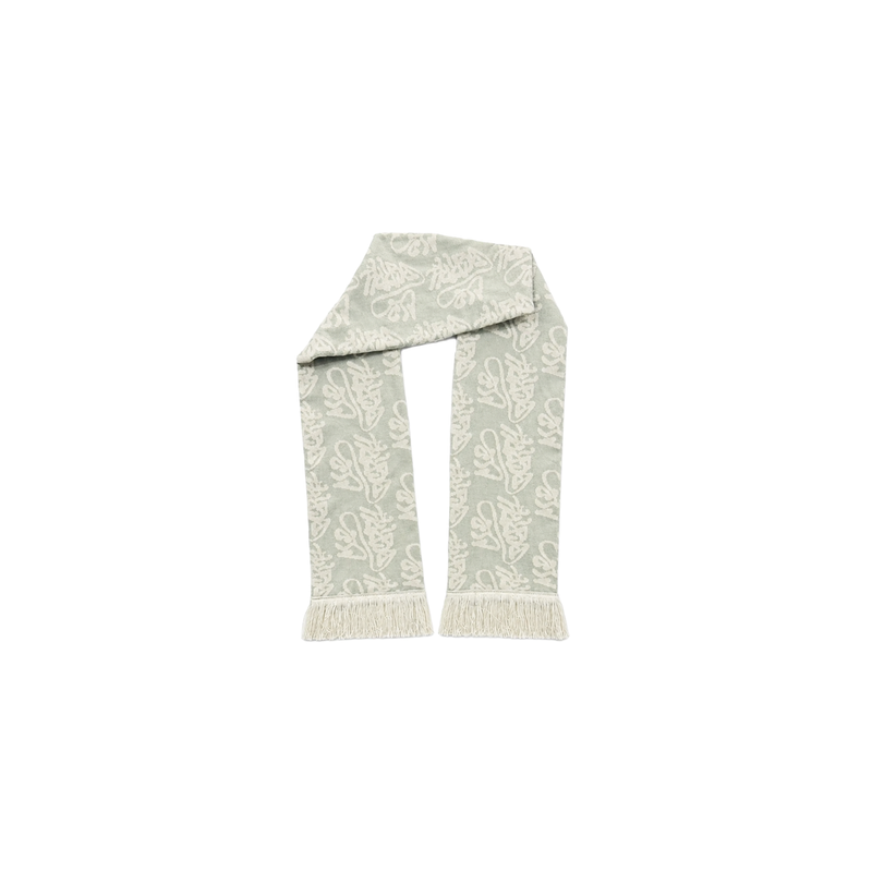 Light Grey Monogram Scarf